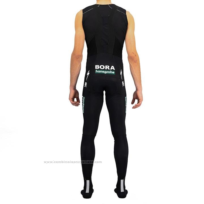 2021 Maillot Cyclisme Bora-Hansgrone Blanc Manches Longues et Cuissard